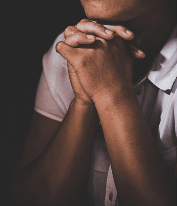 Hands joined in prayer
